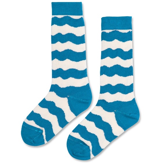 NWT crew youth socks- sock waves 8y - Picture 1 of 4